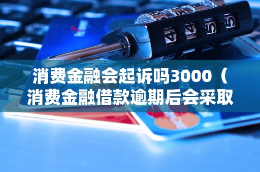 消费金融会起诉吗3000（消费金融借款逾期后会采取哪些法律手段）