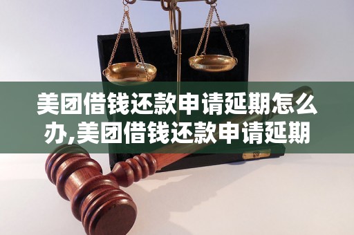 美团借钱还款申请延期怎么办,美团借钱还款申请延期流程解析