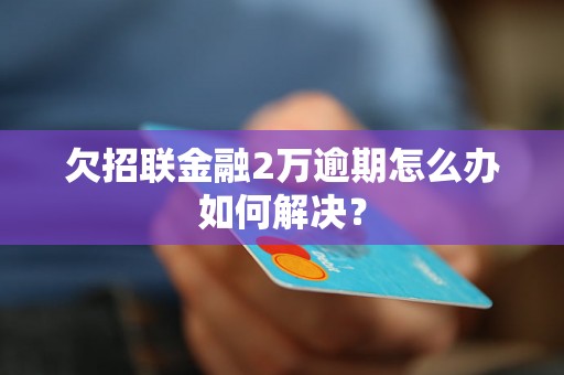 欠招联金融2万逾期怎么办如何解决？