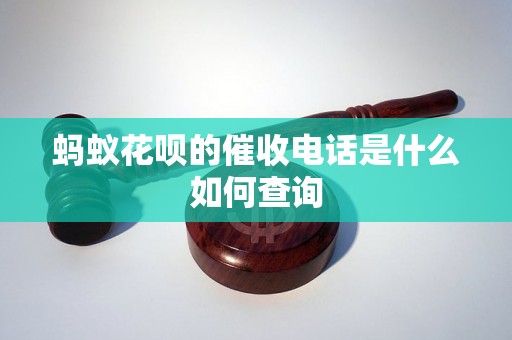 蚂蚁花呗的催收电话是什么如何查询