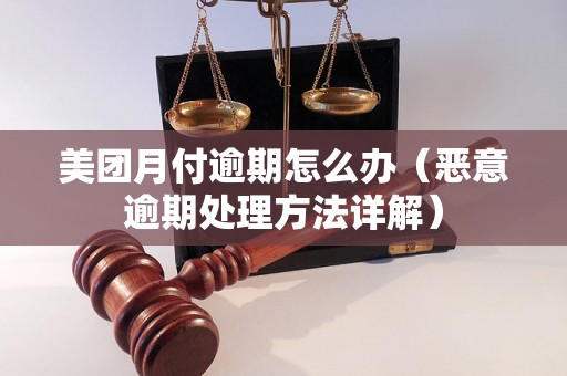 美团月付逾期怎么办（恶意逾期处理方法详解）