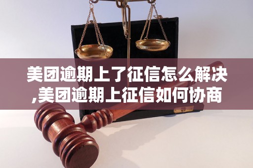 美团逾期上了征信怎么解决,美团逾期上征信如何协商处理