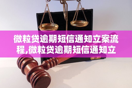 微粒贷逾期短信通知立案流程,微粒贷逾期短信通知立案流程详解