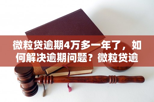 微粒贷逾期4万多一年了，如何解决逾期问题？微粒贷逾期案例分析