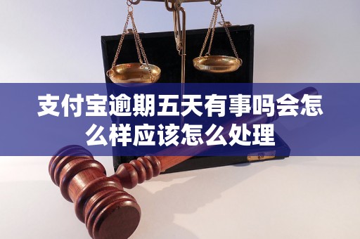 支付宝逾期五天有事吗会怎么样应该怎么处理