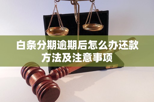 白条分期逾期后怎么办还款方法及注意事项