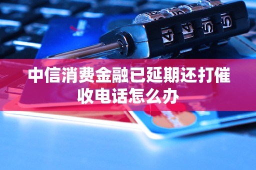 中信消费金融已延期还打催收电话怎么办