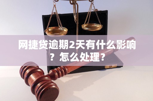 网捷贷逾期2天有什么影响？怎么处理？