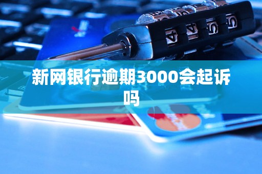 新网银行逾期3000会起诉吗