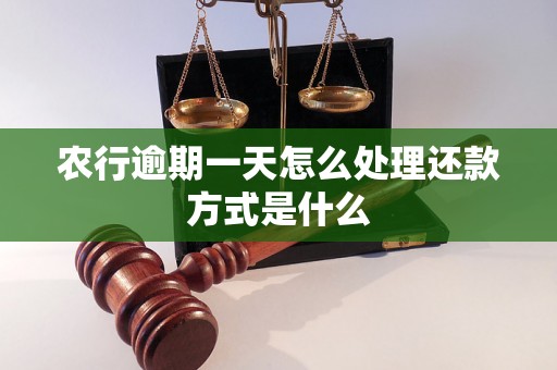 农行逾期一天怎么处理还款方式是什么