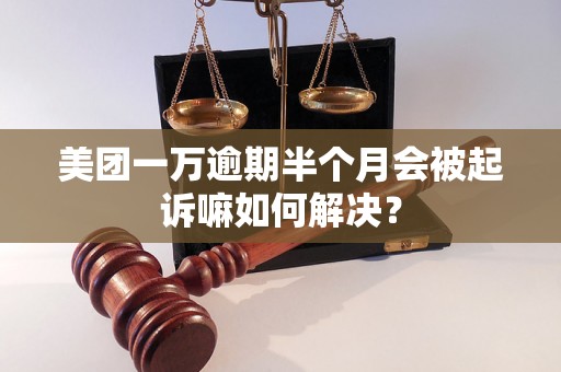 美团一万逾期半个月会被起诉嘛如何解决？