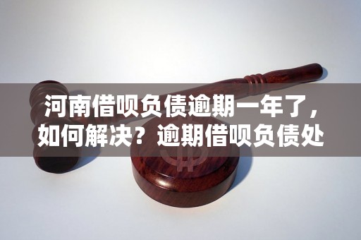 河南借呗负债逾期一年了，如何解决？逾期借呗负债处理方法大全