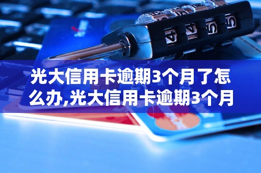 光大信用卡逾期3个月了怎么办,光大信用卡逾期3个月了还能不能办卡