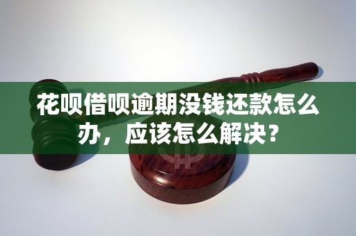 花呗借呗逾期没钱还款怎么办，应该怎么解决？