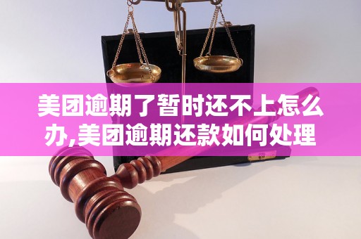 美团逾期了暂时还不上怎么办,美团逾期还款如何处理