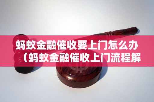 蚂蚁金融催收要上门怎么办（蚂蚁金融催收上门流程解析）