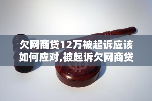 欠网商贷12万被起诉应该如何应对,被起诉欠网商贷12万怎么办