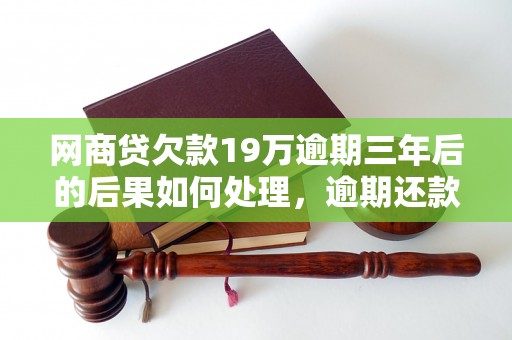 网商贷欠款19万逾期三年后的后果如何处理，逾期还款对个人信用的影响