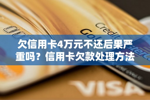 欠信用卡4万元不还后果严重吗？信用卡欠款处理方法有哪些？