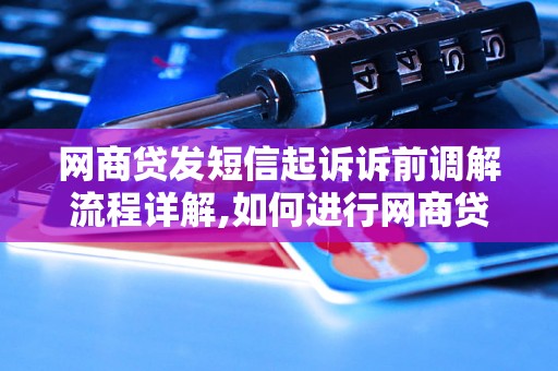 网商贷发短信起诉诉前调解流程详解,如何进行网商贷纠纷诉前调解