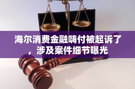 海尔消费金融嗨付被起诉了，涉及案件细节曝光