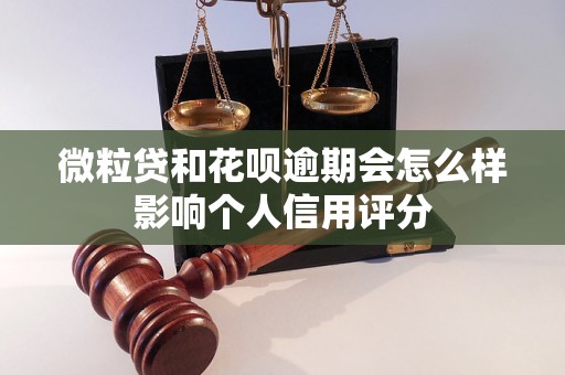 微粒贷和花呗逾期会怎么样影响个人信用评分