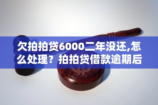 欠拍拍贷6000二年没还,怎么处理？拍拍贷借款逾期后果