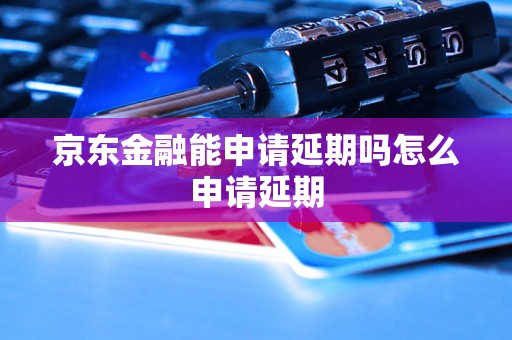 京东金融能申请延期吗怎么申请延期