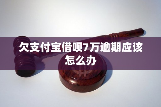 欠支付宝借呗7万逾期应该怎么办