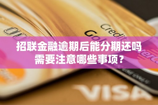 招联金融逾期后能分期还吗需要注意哪些事项？