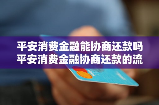 平安消费金融能协商还款吗平安消费金融协商还款的流程是怎样的