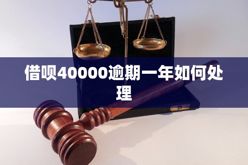 借呗40000逾期一年如何处理