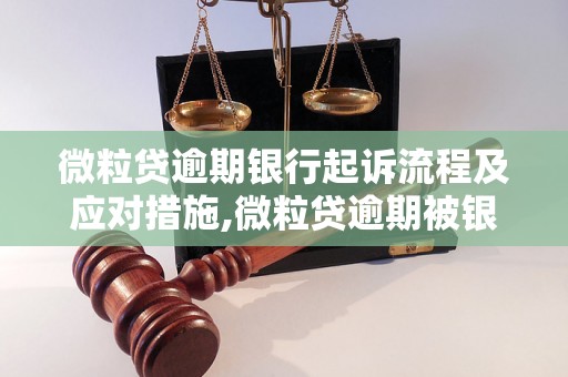 微粒贷逾期银行起诉流程及应对措施,微粒贷逾期被银行起诉后的解决方法