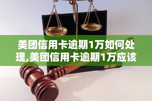 美团信用卡逾期1万如何处理,美团信用卡逾期1万应该怎么办