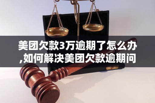 美团欠款3万逾期了怎么办,如何解决美团欠款逾期问题