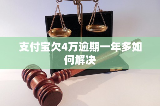 支付宝欠4万逾期一年多如何解决