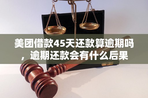 美团借款45天还款算逾期吗，逾期还款会有什么后果