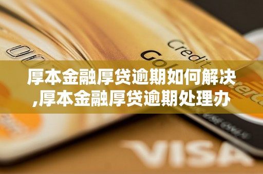 厚本金融厚贷逾期如何解决,厚本金融厚贷逾期处理办法