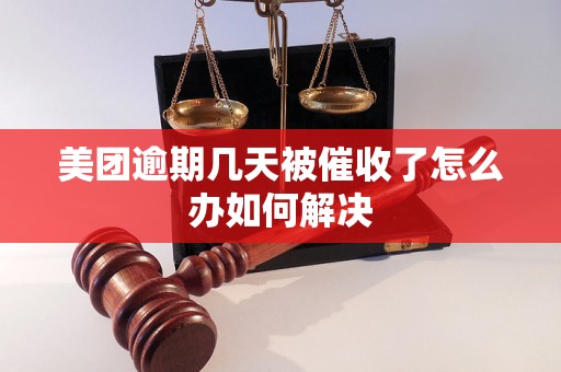 美团逾期几天被催收了怎么办如何解决