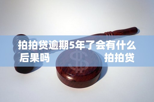 拍拍贷逾期5年了会有什么后果吗                    拍拍贷逾期5年了还能申请其他贷款吗