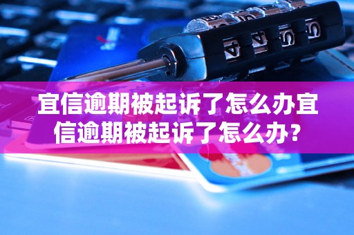 宜信逾期被起诉了怎么办宜信逾期被起诉了怎么办？