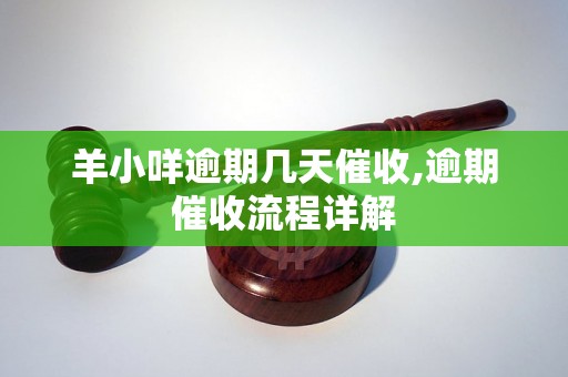 羊小咩逾期几天催收,逾期催收流程详解