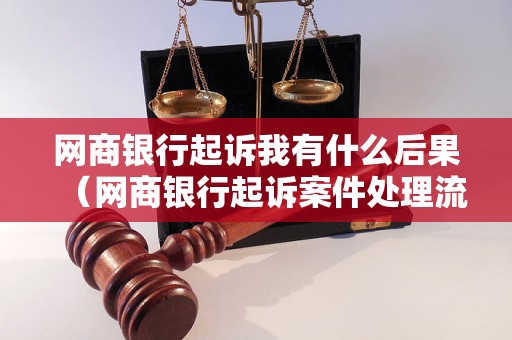 网商银行起诉我有什么后果（网商银行起诉案件处理流程）