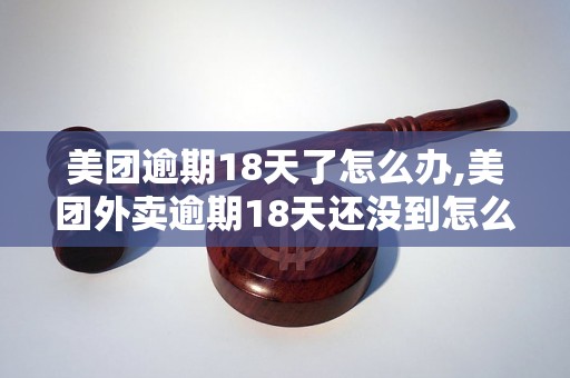 美团逾期18天了怎么办,美团外卖逾期18天还没到怎么办