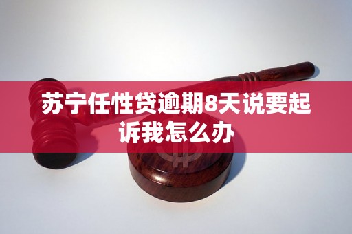 苏宁任性贷逾期8天说要起诉我怎么办