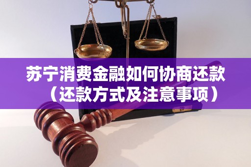 苏宁消费金融如何协商还款（还款方式及注意事项）