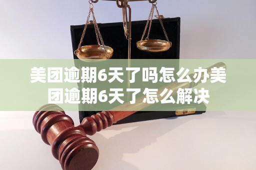 美团逾期6天了吗怎么办美团逾期6天了怎么解决