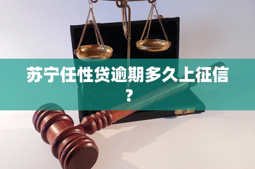 苏宁任性贷逾期多久上征信？