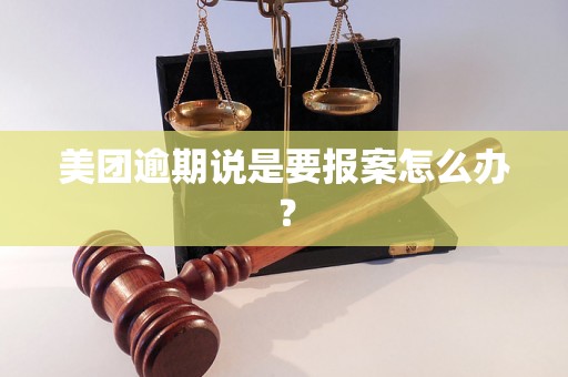 美团逾期说是要报案怎么办？