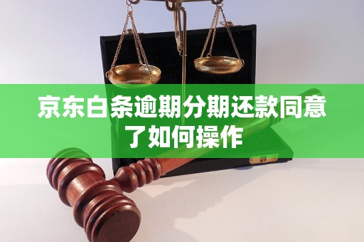 京东白条逾期分期还款同意了如何操作